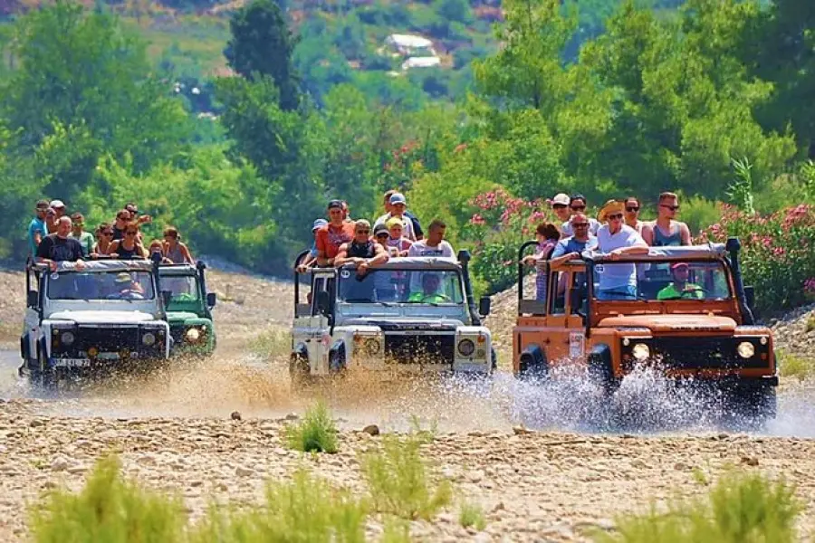 Alanya Dim Stream Jeep Safari Tour | Dim Stream, Village Market, and Waterfall Adventure